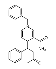 1-Benzyl-4-(3-oxo-1-phenyl-butyl)-1,4-dihydro-pyridine-3-carboxylic acid amide Structure