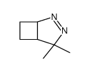 2,2-dimethyl-3,4-diazabicyclo[3.2.0]hept-3-ene结构式