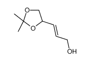 3-(2,2-dimethyl-1,3-dioxolan-4-yl)prop-2-en-1-ol Structure