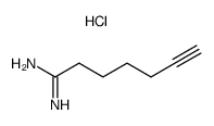 chlorhydrate d'heptyn-6-yl amidine Structure