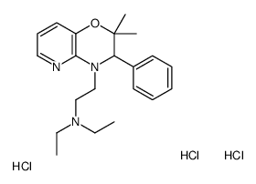 2-(2,2-dimethyl-3-phenyl-3H-pyrido[3,2-b][1,4]oxazin-4-yl)-N,N-diethylethanamine,trihydrochloride结构式