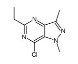 7-chloro-5-ethyl-1,3-dimethylpyrazolo[4,3-d]pyrimidine Structure