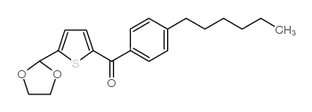 5-(1,3-DIOXOLAN-2-YL)-2-(4-HEXYLBENZOYL)THIOPHENE Structure