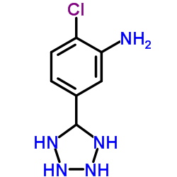 2-Chloro-5-(5-tetrazolidinyl)aniline结构式