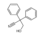 Benzeneacetonitrile,a-(hydroxymethyl)-a-phenyl- Structure