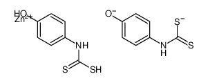 zinc,N-(4-hydroxyphenyl)carbamodithioate Structure