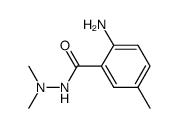 1-(5-Methyl-2-aminobenzoyl)-2,2-dimethylhydrazine Structure