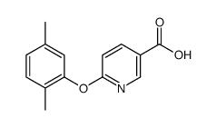 6-(2,5-二甲基苯氧基)烟酸结构式