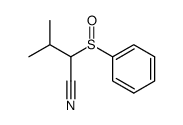 3-methyl-2-(phenylsulfinyl)butanenitrile结构式