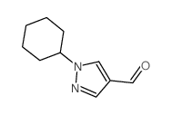 1-cyclohexylpyrazole-4-carbaldehyde Structure