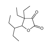 4,4-diethyl-5-pentan-3-yloxolane-2,3-dione结构式