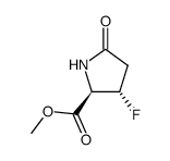 methyl trans-3-fluoro-5-ketopyrrolidine-2-carboxylate Structure