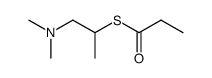 thiopropionic acid S-(β-dimethylamino-isopropyl ester) Structure