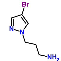 3-(4-BROMO-PYRAZOL-1-YL)-PROPYLAMINE structure