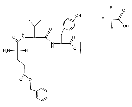 H-Glu(OBzl)-Val-Tyr-OBut*TFA Structure