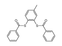 3,4-bis-benzoylmercapto-toluene结构式