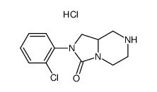 2-(2-chlorophenyl)hexahydroimidazo[1,5-a]pyrazin-3(2H)-one hydrochloride结构式