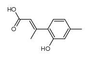 3-(2-hydroxy-4-methyl-phenyl)-crotonic acid结构式