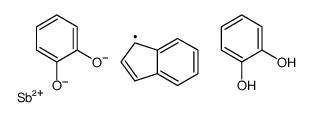 2-[(2-hydroxyphenoxy)-(1H-inden-1-yl)stibanyl]oxyphenol Structure