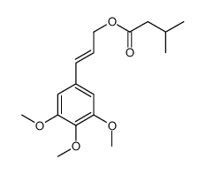 [(E)-3-(3,4,5-trimethoxyphenyl)prop-2-enyl] 3-methylbutanoate结构式