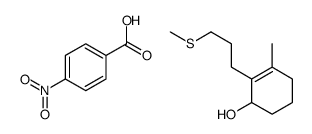 3-methyl-2-(3-methylsulfanylpropyl)cyclohex-2-en-1-ol,4-nitrobenzoic acid结构式