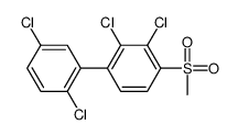 2,3-dichloro-1-(2,5-dichlorophenyl)-4-methylsulfonylbenzene Structure