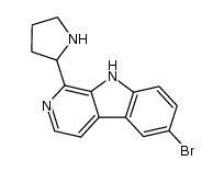 6-bromo-1-(1-pyrrolidin-2-yl)-β-carboline结构式