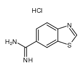 1,3-benzothiazole-6-carboxamidinium chloride Structure