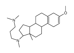 N'-[(13S,17S)-3-methoxy-13-methyl-1,4,6,7,8,9,11,12,14,15,16,17-dodecahydrocyclopenta[a]phenanthren-17-yl]-N,N,N'-trimethylpropane-1,3-diamine Structure