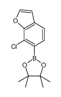 2-(7-chlorobenzofuran-6-yl)-4,4,5,5-tetramethyl-1,3,2-dioxaborolane structure