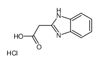 2-(1H-benzimidazol-2-yl)acetic acid,hydrochloride结构式