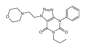 1-(2-morpholin-4-ylethyl)-4-phenyl-6-propyltriazolo[4,5-d]pyrimidine-5,7-dione结构式