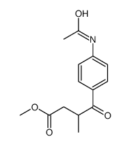 methyl 4-(4-acetamidophenyl)-3-methyl-4-oxobutanoate Structure