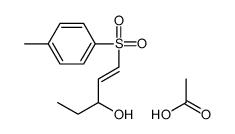 acetic acid,1-(4-methylphenyl)sulfonylpent-1-en-3-ol结构式