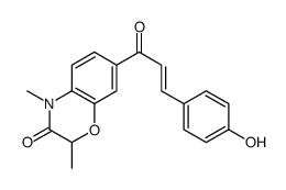 7-[(E)-3-(4-hydroxyphenyl)prop-2-enoyl]-2,4-dimethyl-1,4-benzoxazin-3-one结构式