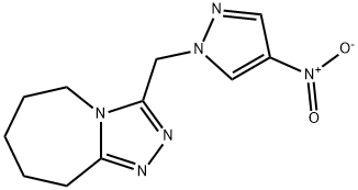 3-[(4-Nitro-1H-pyrazol-1-yl)methyl]-6,7,8,9-tetrahydro-5H-[1,2,4]triazolo[4,3-a]azepine Structure