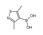 (3,5-dimethyl-1,2-thiazol-4-yl)boronic acid Structure