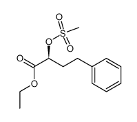 ethyl (S)-2-methanesulfonyloxy-4-phenylbutanoate Structure