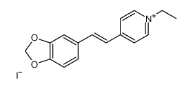 4-[2-(1,3-benzodioxol-5-yl)ethenyl]-1-ethylpyridin-1-ium,iodide Structure