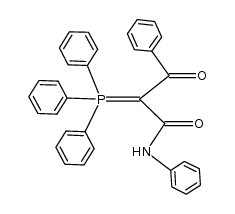 3-Oxo-3-phenyl-2-(triphenylphosphoranyliden)propionanilid结构式