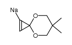 (6,6-dimethyl-4,8-dioxaspiro[2.5]oct-1-en-1-yl)sodium Structure