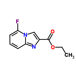 5-Fluoro-imidazo[1,2-a]pyridine-2-carboxylic acid ethyl ester Structure