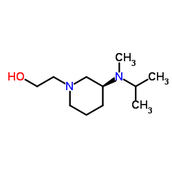 2-{(3S)-3-[Isopropyl(methyl)amino]-1-piperidinyl}ethanol结构式