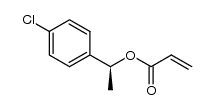 (S)-1-(4-chlorophenyl)ethyl acrylate结构式