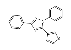 1,3-diphenyl-5-(thiazol-4-yl)-1,2,4-triazole结构式