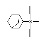 3-bicyclo[2.2.1]heptanyl-diethynyl-methylsilane结构式