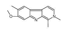 7-methoxy-1,2,6-trimethylpyrido[3,4-b]indole Structure