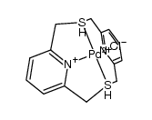 [(2,11-dithia[3.3](2,6)pyridinophane)PdCl]+ Structure