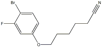 6-(4-bromo-3-fluorophenoxy)hexanenitrile Structure