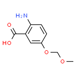 Benzoic acid, 2-amino-5-(methoxymethoxy)- (9CI) structure